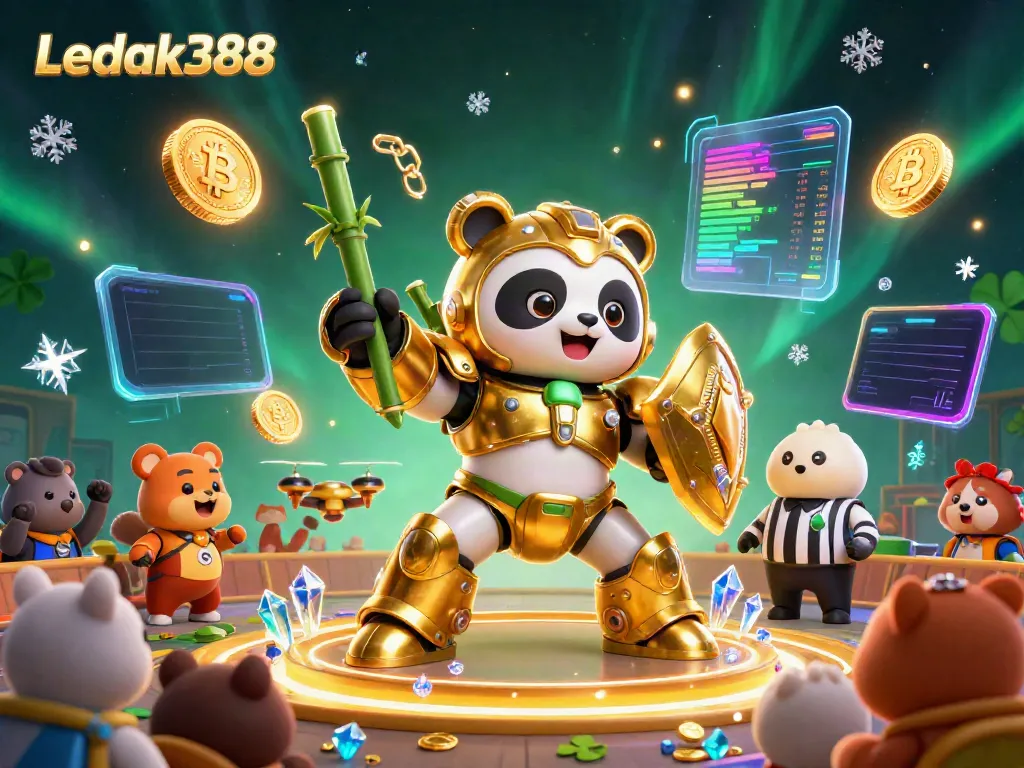 Engage in thrilling gameplay at Ledak388 with exciting elements like Bitcoin coins and a dynamic gaming arena.