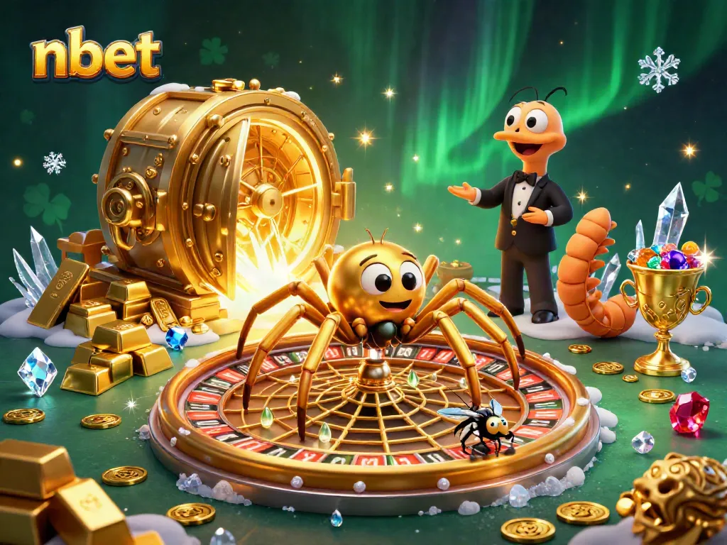 Spin the roulette wheel and bet on nbet's thrilling offerings in this vibrant casino scene.