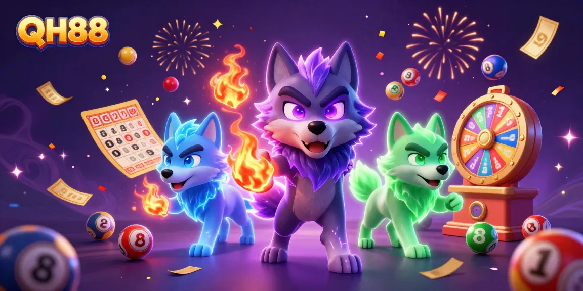 Engaging illustration of QH88 showcasing animated gaming elements for online gambling.