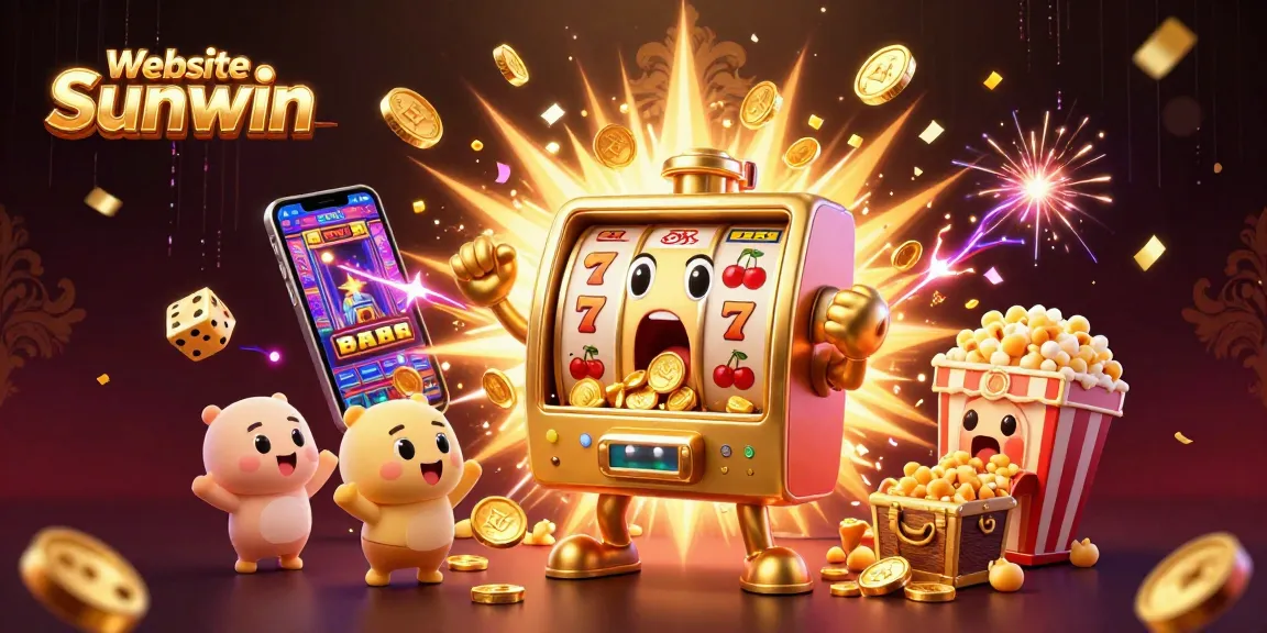 Spin the reels at Website Sunwin with cheering slot machines, a jackpot explosion, and thrilling casino vibes!